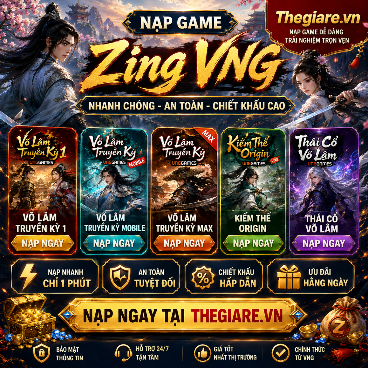 NẠP GAME ZING VNG
